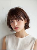 大人ショートボブ 20代30代40代ヘア 小顔 大阪クビレ茨木