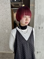 ラニヘアサロン(lani hair salon)&nbsp;マッシュショート/ワインレッド/レッドカラー/ショートカット