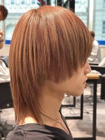 オーシャントーキョー 神戸(OCEAN TOKYO KOBE)&nbsp;ピンクベージュミディアムラウンドマッシュウルフ