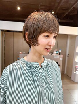 クルー(Creww KYOTO) 顔回りフォワードの丸みマッシュショート