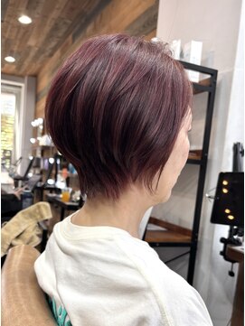 エアージーモ 小倉店(Fate design Air G mo) ショートカット レッドカラー