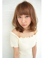 ハナブサ 田上店(HANABUSA)&nbsp;可愛いボワふわ☆ミディアムロブ