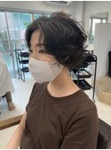 【NIKO】福岡天神大名ハンサムショートパーマ前髪長め大人可愛い
