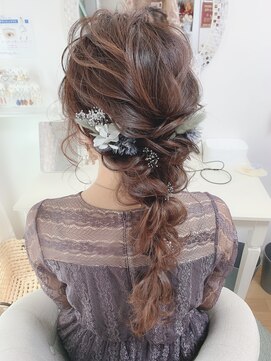 アチーブ エムプラス 茶屋町店(Achieve m +) 編み下ろし【大阪梅田ヘアセット専門店Achieve m+】