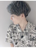 アンクー(Ankh) 【Ankh】ルーズマッシュ×グレーホワイト#サイドパート