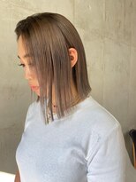 ソルトウォーター(SALT WATER)&nbsp;切りっぱなしボブ×シアーグレージュ