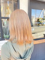 チェリッシュ(Cherish)&nbsp;ミディアムハイトーンカラー外ハネケアブリーチ人気