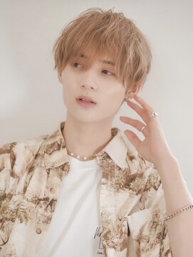 ジョエミバイアンアミ(joemi by Un ami) マッシュ シースルーマッシュ 束感 メンズハイトーン