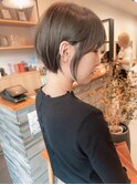 大人可愛い20代30代40代ナチュラルショートボブ前下がり