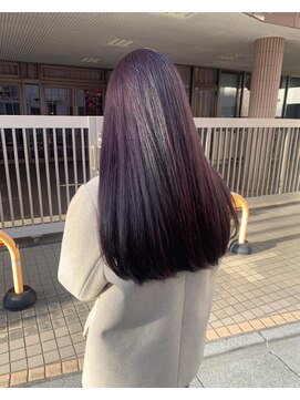 ネオヘアー 曳舟店(NEO Hair) ダークパープル/ブリーチなしダブルカラー