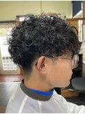 ニュアンスパーマ/ツイストスパイラル/毛流れウェーブ/バーバー