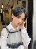 ショートボブパーマ20代30代40代イヤリングカラー大人