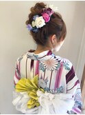 浴衣着付けとヘアアレンジ