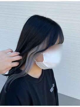 テーラヘアー ユーカリが丘店(TELA HAIR) インナーカラー黒×グレー【TELA HAIRユーカリが丘】