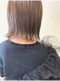 切りっぱなし　質感再生カラー　髪質改善　美髪