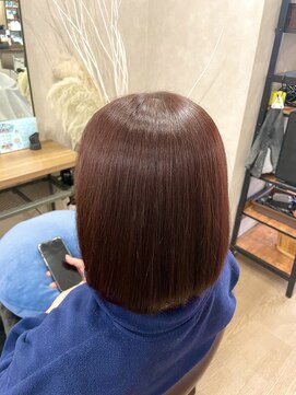 アルレン(Allen) ピンクブラウン　透明感カラー　艶カラー　宇都宮