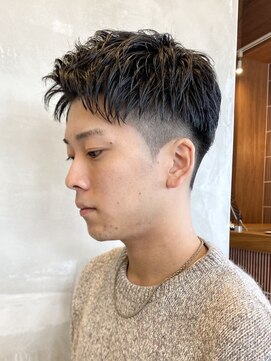 エリマバイフィフス 調布(elima by fifth) メンズスパイキーショートツイストスパイラルパーマ刈り上げ調布