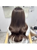 くびれヘア縮毛矯正アプリコットオレンジ夏ハイライト《用賀》