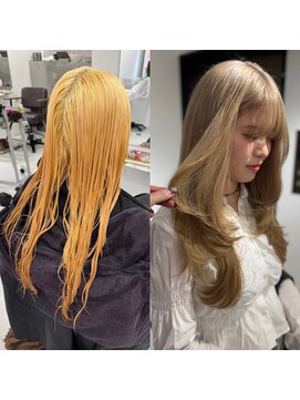 ハピネス 梅田茶屋町店(HAPPINESS) 韓国風レイヤーカット顔まわりくびれオルチャン梅田