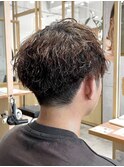波巻きパーマ