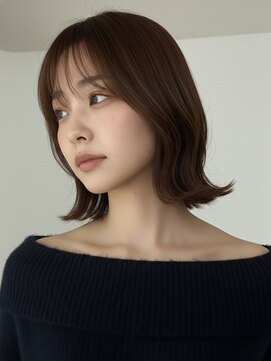 フレイムス ヘアアンドリラックス 赤羽店(Frames hair&relax) ショートボブ髪型20代30代40代前髪あり面長丸顔赤羽
