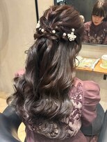コージーベルベット(Cosy Velvet)&nbsp;ハーフアップ