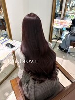 ネクストハラジュク(NEXT HARAJUKU)&nbsp;ピンクブラウン/髪質改善/顔周りカット/原宿/表参道