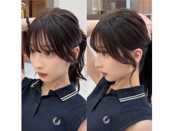 ミユーズシブヤフラッグ(Miyu’s Shibuya Flag)の写真/こだわり前髪カットで可愛く演出♪結んでも可愛い後れ毛で、あなただけの魅力を引き出します！