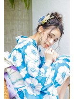 シャルメ 東京駅前(CHARMER)&nbsp;夏祭りにふわっとルーズなお団子スタイル！！
