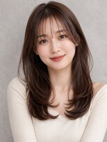 ガーディナ(Gardina)&nbsp;透明感カラー ブラウン 顔周りレイヤー 韓国ヘア 20代