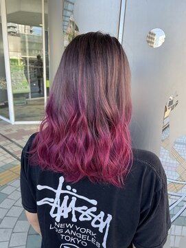 ブランシェ JR勝川駅前店 ヴァイオレットピンクグラデーション☆