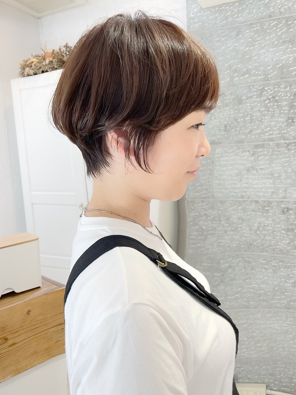 miimama♡ 専用★サラサラ高級人毛100%★ショート①　ブラウン Brightlele 【 SALE！ 最終在庫処分 】医療用ウィッグ 人毛MIX