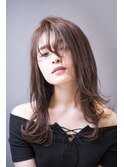 ◇くびれ外ハネミディアム×シルキーベージュ◇