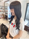【横須賀中央　AGU】地毛風　ブルーアッシュ　韓国風