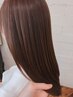 カット+髪質改善縮毛矯正+髪質改善トリートメント+頭皮診断+炭酸バブル￥39800