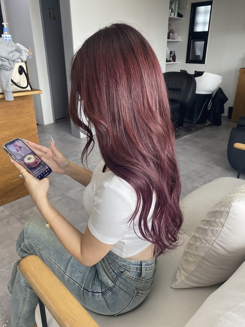 2025年春】ピンクバイオレットの髪型・ヘアアレンジ｜人気順