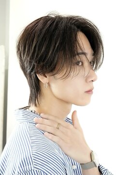 オーシャントーキョーウエスト 心斎橋 (OCEAN TOKYO WEST) ニュアンスパーマ毛流れセンターパートウルフ