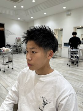 タブー 岐阜店(TABOO) 刈り上げショートアップバング　モヒカンスパイキーショート