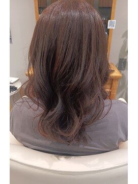 ファム 楽々園店(femme) 巻き髪ピンクカラー