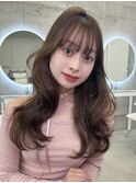 ☆韓国ガーリーヘア お顔まわりカット ショコラブラウン☆