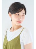 暗髪×ハンサムショート