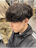 渋谷シャドウパーマ緩め波巻きスパイラルパーマ19時以降