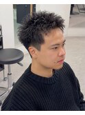 スパイキーショートスパイキーパーマ