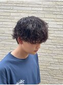 【濡れ感の色気ヘア◎シャドウパーマ】メンズ/メンズパーマ/千葉