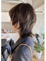 ハイジア(hygea)&nbsp;20代30代カーキベージュ☆ハイレイヤーウルフ☆ウルフレイヤー