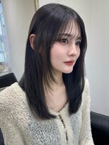 クレム 博多駅店(ChLem) 韓国風ボブ 顔まわりレイヤー ベージュカラー 髪質改善 韓国風