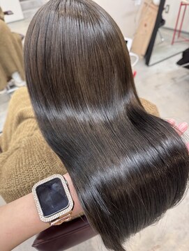 ニュイ 木更津(nuit) 着物ヘア/大人ガーリー/ダークアッシュ/似合わせカット/木更津