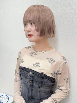 ガーデン 渋谷(GARDEN) 小顔外ハネボブダークアッシュ大人ガーリー似合わせカット