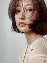 ファルファラ(farfara)&nbsp;【farfara】レイヤーカット/ミディアムボブ/ブラウン