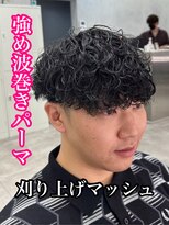ルースト 心斎橋店(ROOST) MEN’S HAIR/サーフカール/刈り上げセンターパート/心斎橋